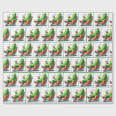 Big Dill Pickle zittend in een stoel Cadeaupapier (Vlak)