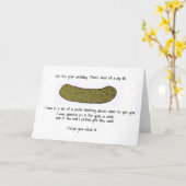 Big dill verjaardagskaart kaart (Gele Bloem)