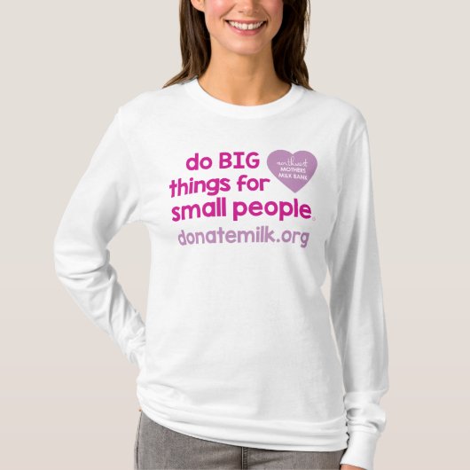 BIG-dingen doen... t-shirt voor moederschap met la (Voorkant)
