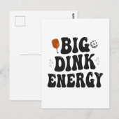 Big Dink Energy Grappige Pickleball Dinking Kampio Briefkaart (Voorkant / Achterkant)