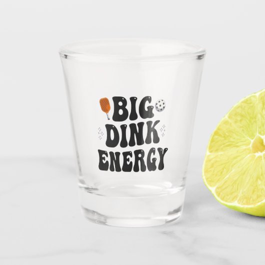 Big Dink Energy Grappige Pickleball Dinking Kampio Shot Glas (Voorkant)