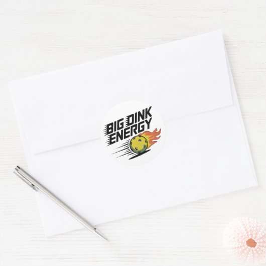 Big Dink Energy Ronde Sticker (Envelop)