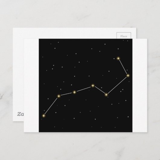 Big Dipper Star Constellation Graphic Briefkaart (Voorkant / Achterkant)