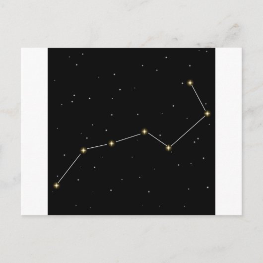 Big Dipper Star Constellation Graphic Briefkaart (Voorkant)
