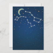 Big Dipper Star Gazing Constellation Baby shower Kaart (Achterkant)
