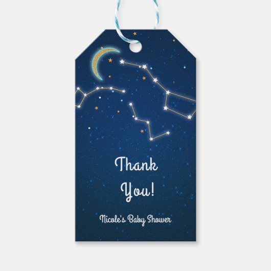 Big Dipper Star Gazing Constellation Celestial Cadeaulabel (Voorkant)