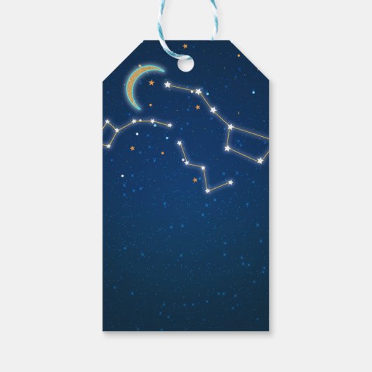 Big Dipper Star Gazing Constellation Celestial Cadeaulabel (Achterkant)