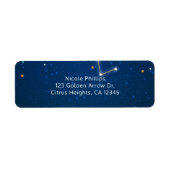 Big Dipper Star Gazing Constellation Celestial Etiket (Voorkant)