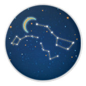 Big Dipper Star Gazing Constellation Hemel Keramische Knop (Voorkant)