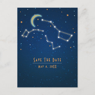 Big Dipper Star Gazing Constellation Save the Date Aankondigingskaart