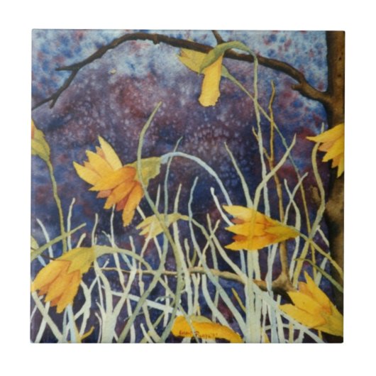"Big Ditch Lilly" Kitchen Garden Ceramic Tile Tegeltje (Voorkant)