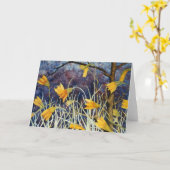 "Big Ditch Lily" Floral Wenskaart Kaart (Gele Bloem)