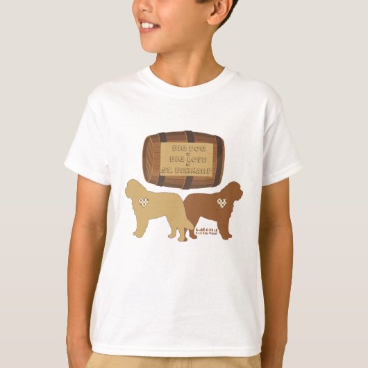 Big Dog Big Love St. Bernard T-Shirt (Voorkant)