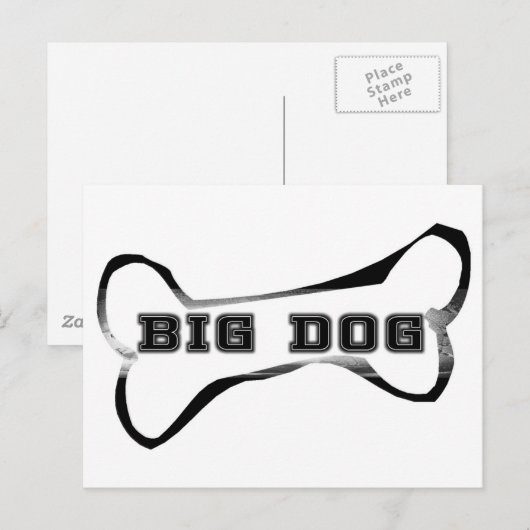 Big Dog Briefkaart (Voorkant / Achterkant)