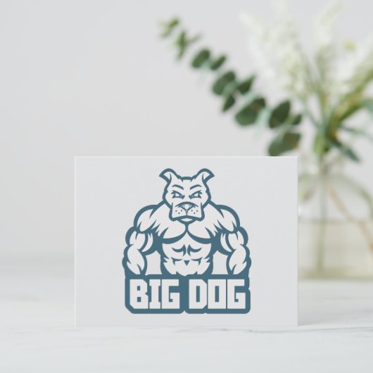 Big Dog Briefkaart (Staand voorkant)