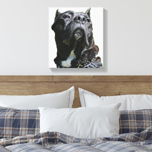 Big Dog Canvas Afdruk (Insitu (Slaapkamer))