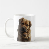 Big Dog Comforts Crying Tiny Puppy Mug Koffiemok (Links)