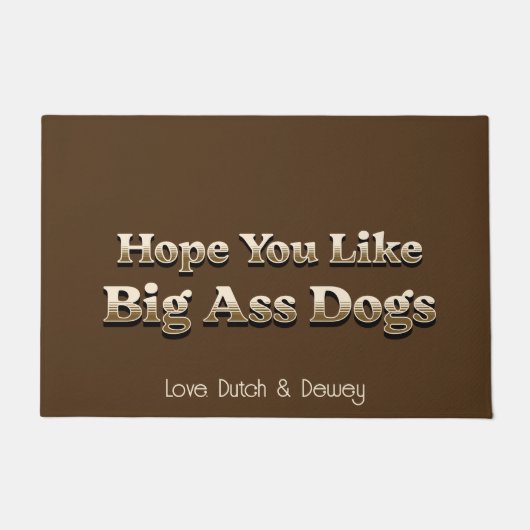 Big Dog House Deurmat (Voorkant)