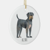 Big Dog Keramisch Ornament (Rechts)