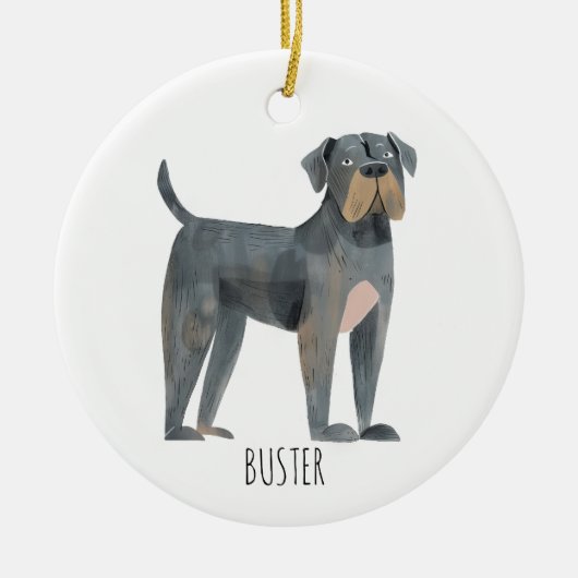Big Dog Keramisch Ornament (Voorkant)