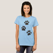Big Dog Paw-printers T-shirt (Voorkant volledig)