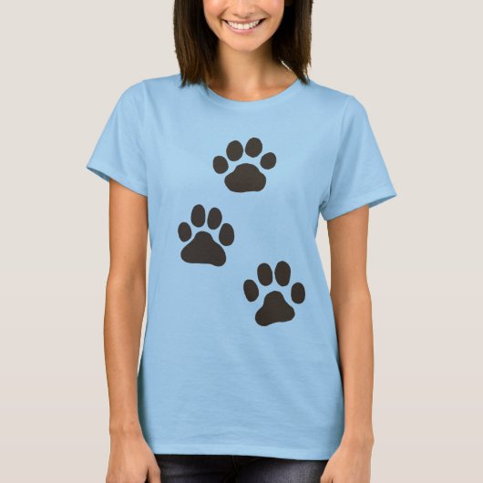 Big Dog Paw-printers T-shirt (Voorkant)