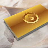Big Dollar Sign Accounting Gold Visitekaartje