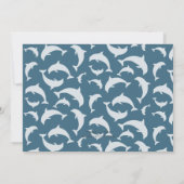 Big Dolphin Kids Birthday Party Kaart (Achterkant)