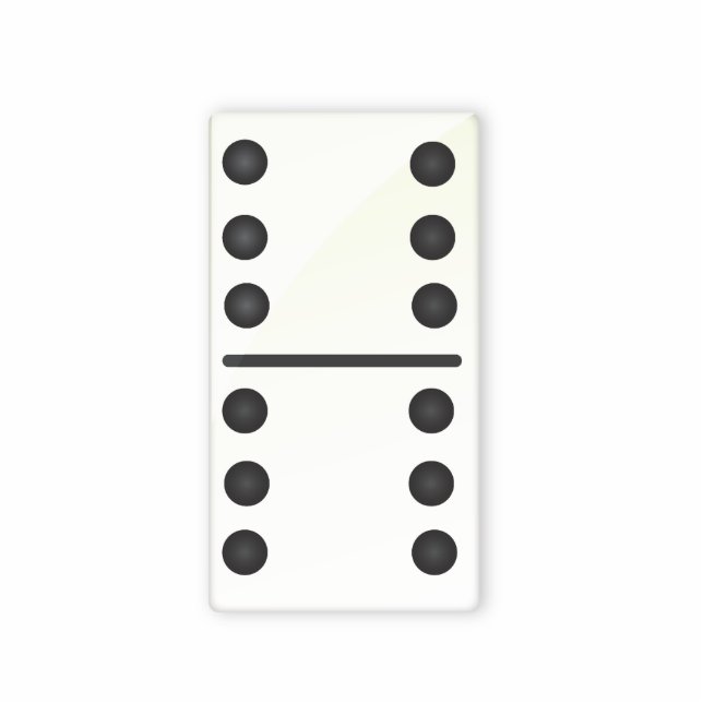 Big Domino Staand Fotobeeldje (Voorkant)