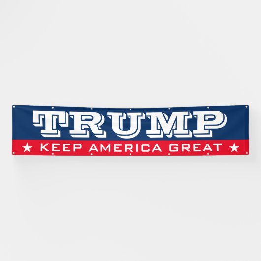 Big Donald Trump 2024 verkiezingen Keep America Gr Spandoek (Horizontaal)