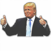 BIG DONALD TRUMP BIG CAR DECAL 2025 STICKER (Voorkant)
