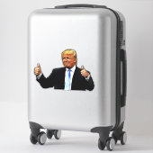 BIG DONALD TRUMP EXTRA GROTE DECAL STICKER (Koffer)