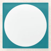 Big Dot white + je rug. en ideeën Glazen Onderzetter (Voorkant)