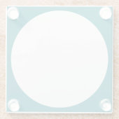 Big Dot white + je rug. en ideeën Glazen Onderzetter (Achterkant)