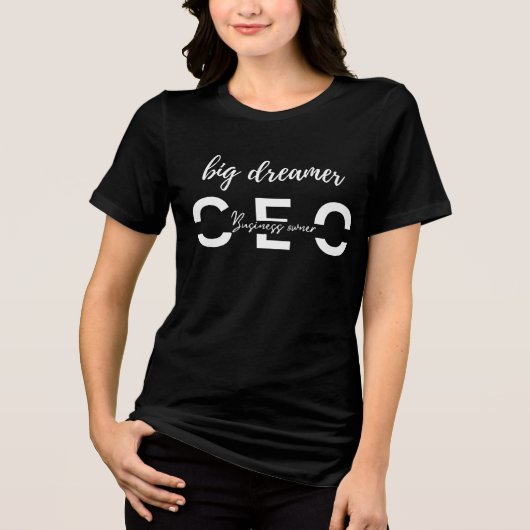 Big Dreamer CEO Women’s | Black Friday Power Look  Tri-Blend Shirt (Voorkant)
