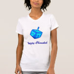 Big Dreidel Light T-Shirt<br><div class="desc">Een groot blauw droommodel herinnert iedereen eraan dat de feestdag van de lichten hier is! Happy Chanukah</div>