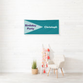BIG DRIEHOEK wit transparant + uw ideeën Spandoek (Insitu)