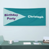 BIG DRIEHOEK wit transparant + uw ideeën Spandoek (Beurs)