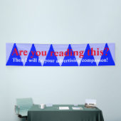 BIG DRIEHOEK wit transparant + uw ideeën Spandoek (Beurs)