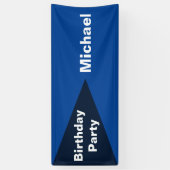 BIG DRIEHOEK zwart, transparant + uw ideeën Spandoek (Verticaal)
