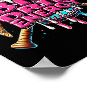 Big Drip Energy Baseball Drip Ice Cream Sprinkles Poster (Hoek)