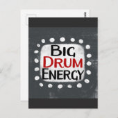 Big Drum Energy-Briefkaart Briefkaart (Voorkant / Achterkant)