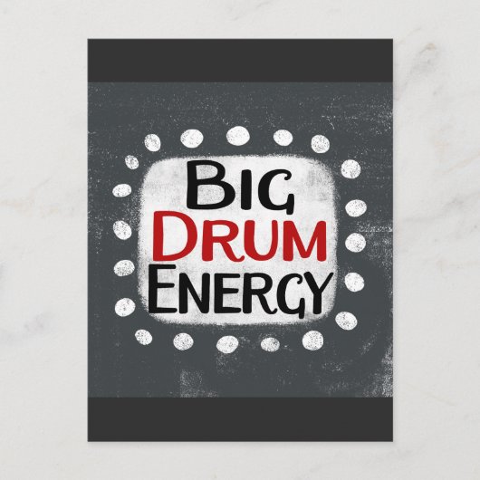Big Drum Energy-Briefkaart Briefkaart (Voorkant)