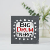 Big Drum Energy-Wenskaart Kaart (Staand voorkant)