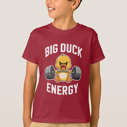 Big Duck Energy Funny Gym Motivation Design - Scha T-shirt (Voorkant)