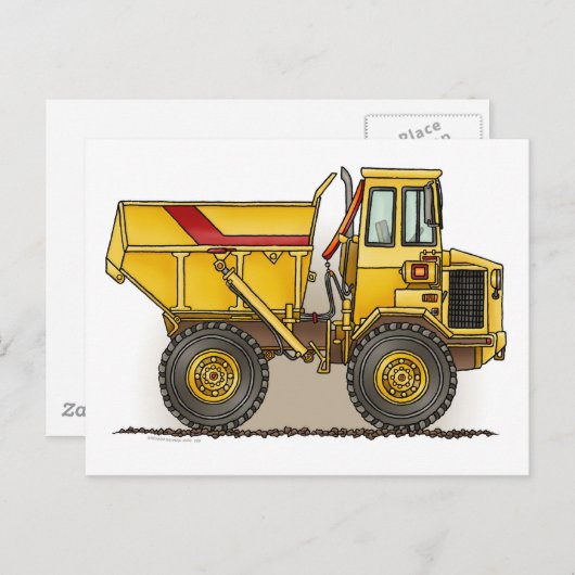 Big Dump Truck Post Card Briefkaart (Voorkant / Achterkant)