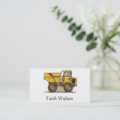 Big Dump Truck Visitekaartje (Staand voorkant)