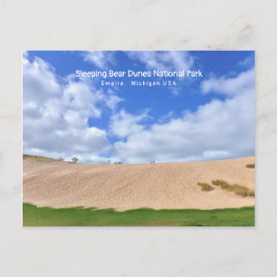 BIG DUNE BLUE SKY/SLEEPING BEER DUNE NATIONAL PARK BRIEFKAART