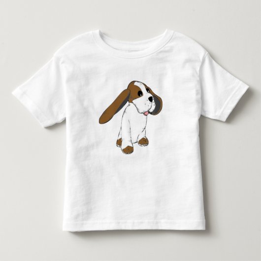 Big Eared Basset Dog Kinder Shirts (Voorkant)