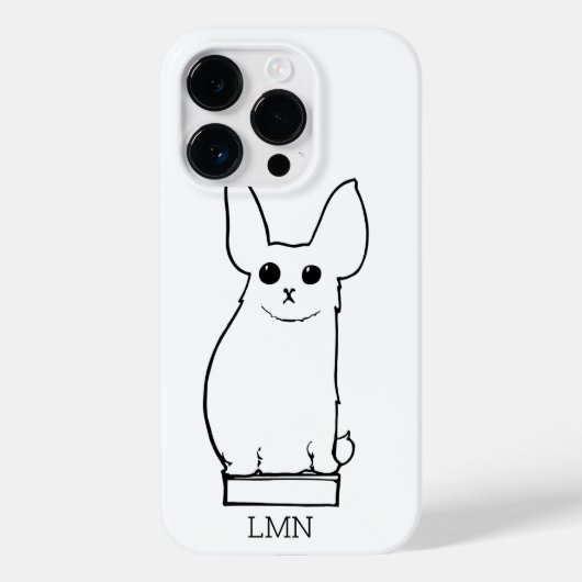 Big Eared Creatmonogram Case-Mate iPhone Case (Achterkant)